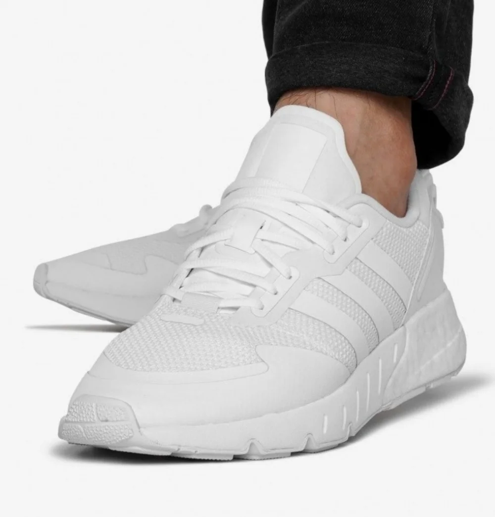 Adidas ZX 1K Boost White Sneakers NEW